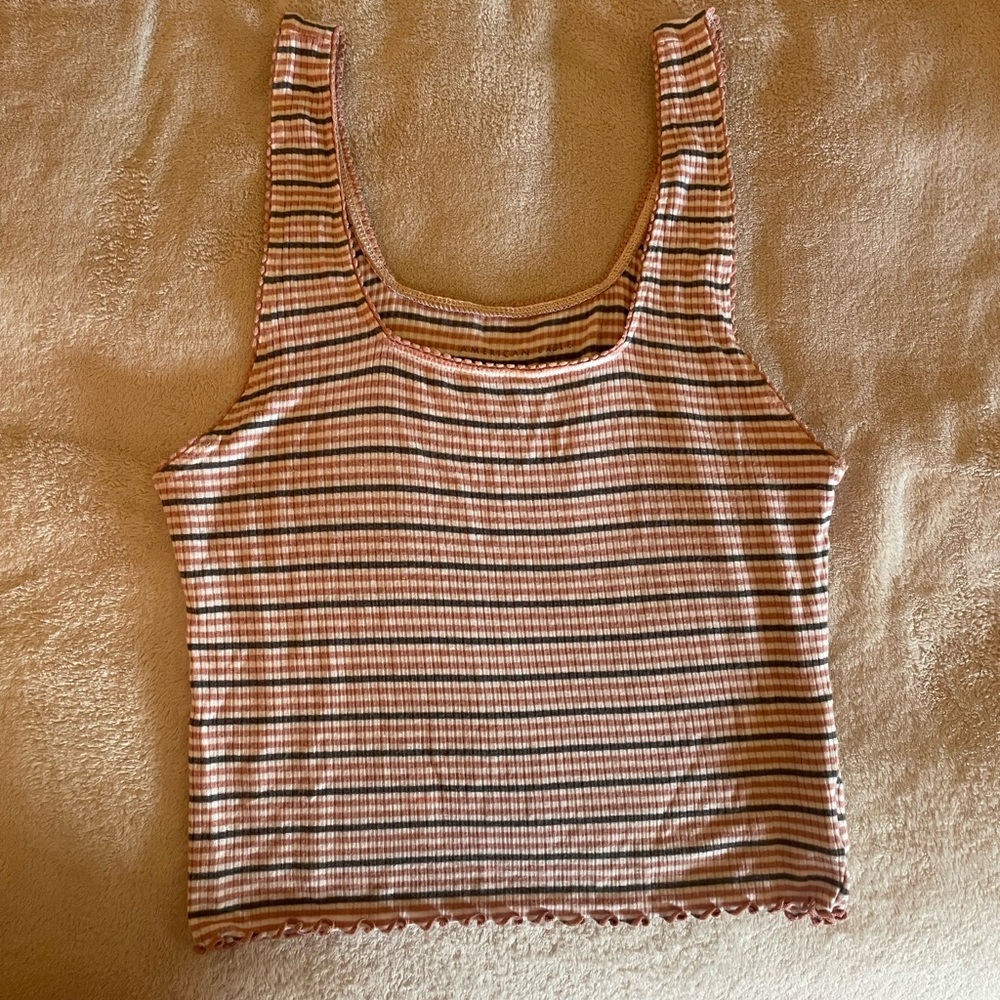 Striped Sleeveless Women's Top
